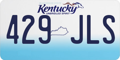 KY license plate 429JLS
