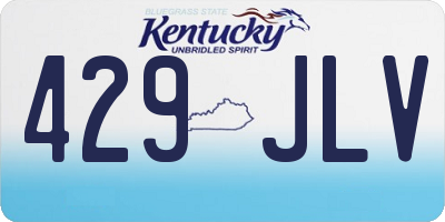 KY license plate 429JLV