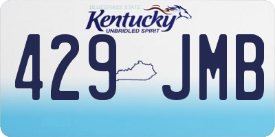KY license plate 429JMB