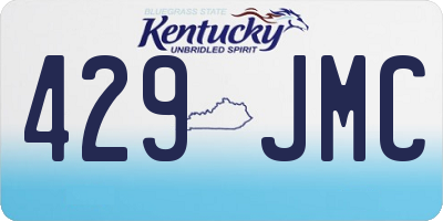 KY license plate 429JMC