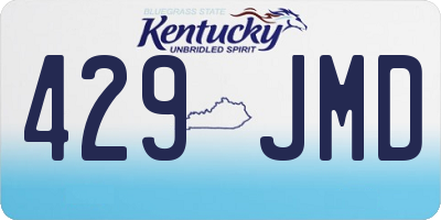 KY license plate 429JMD