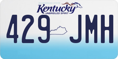 KY license plate 429JMH