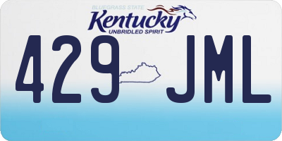 KY license plate 429JML