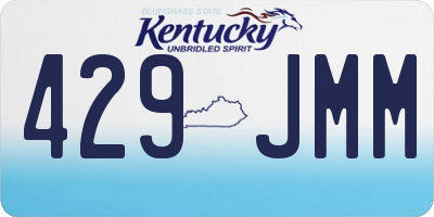 KY license plate 429JMM