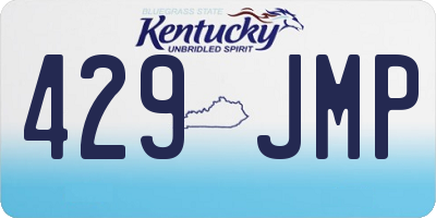 KY license plate 429JMP