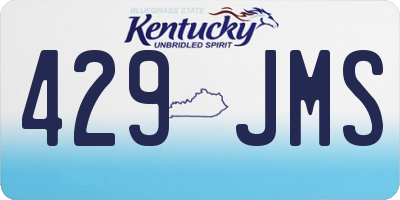 KY license plate 429JMS