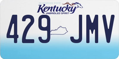 KY license plate 429JMV