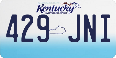 KY license plate 429JNI