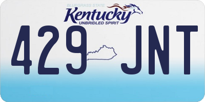 KY license plate 429JNT