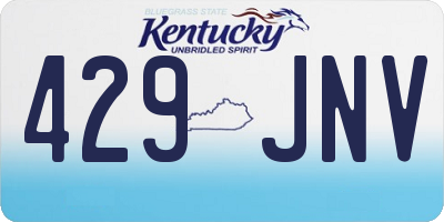 KY license plate 429JNV