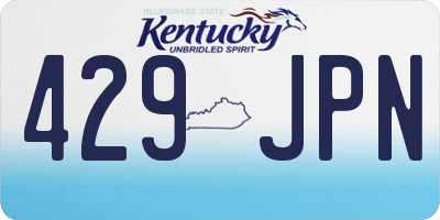 KY license plate 429JPN