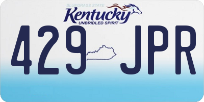 KY license plate 429JPR