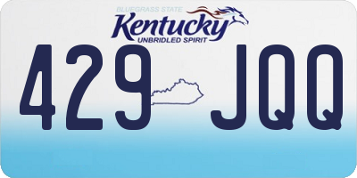 KY license plate 429JQQ