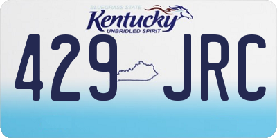 KY license plate 429JRC
