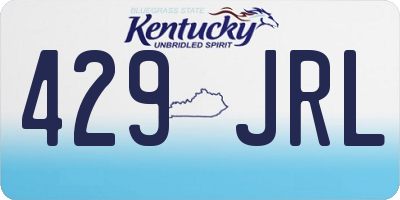 KY license plate 429JRL