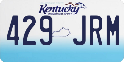 KY license plate 429JRM