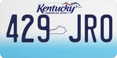 KY license plate 429JRO