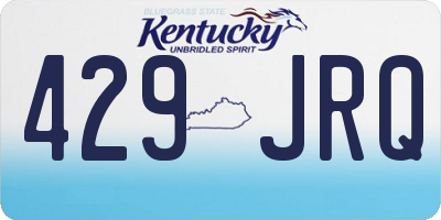 KY license plate 429JRQ