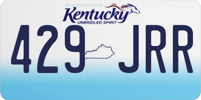 KY license plate 429JRR