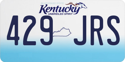KY license plate 429JRS