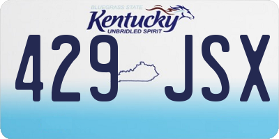 KY license plate 429JSX