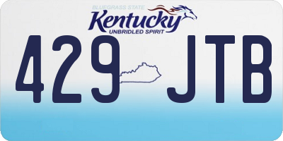 KY license plate 429JTB