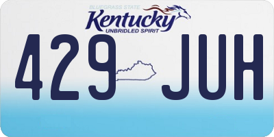 KY license plate 429JUH