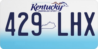 KY license plate 429LHX