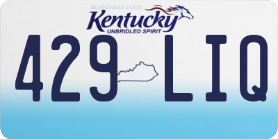 KY license plate 429LIQ