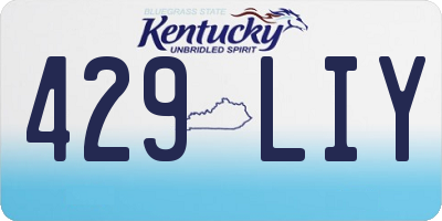 KY license plate 429LIY