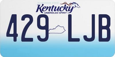 KY license plate 429LJB