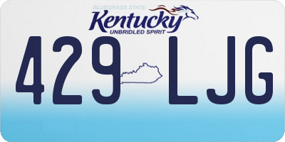 KY license plate 429LJG