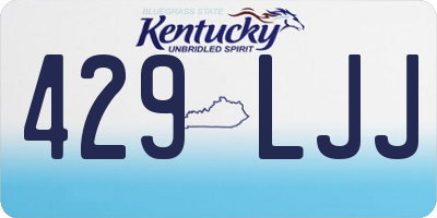 KY license plate 429LJJ