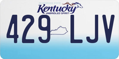 KY license plate 429LJV