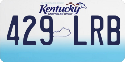 KY license plate 429LRB