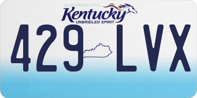 KY license plate 429LVX