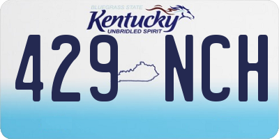 KY license plate 429NCH