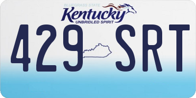 KY license plate 429SRT