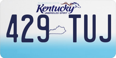 KY license plate 429TUJ
