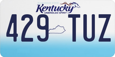 KY license plate 429TUZ
