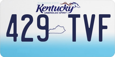 KY license plate 429TVF