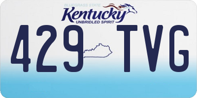 KY license plate 429TVG