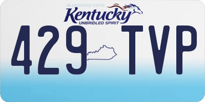KY license plate 429TVP