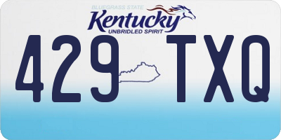KY license plate 429TXQ