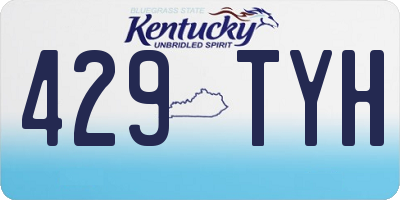 KY license plate 429TYH
