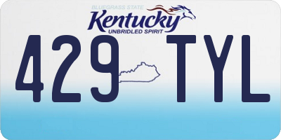 KY license plate 429TYL