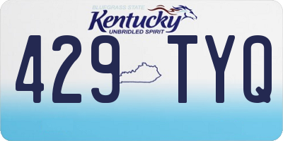 KY license plate 429TYQ