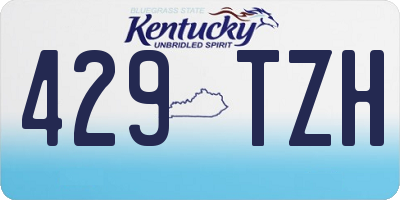KY license plate 429TZH