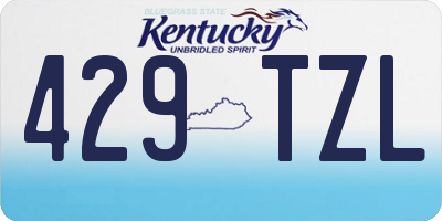 KY license plate 429TZL