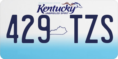 KY license plate 429TZS